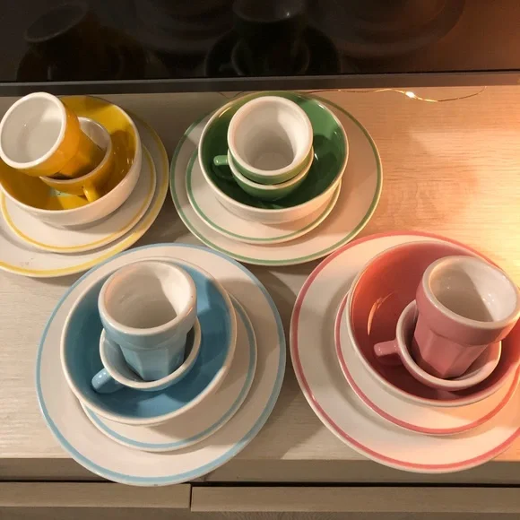 Kids ceramic kitchen dish set 20 piece set - Picture 10 of 10